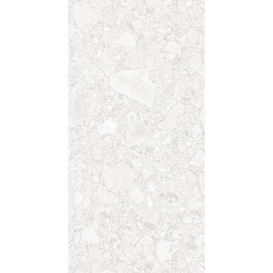 OLYMPIA TILE + STONE - Ceppo Di Grey Series - Porcelain Tile - White - 12" x 24"