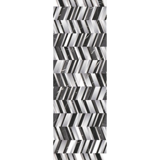 OLYMPIA TILE + STONE - Duomo Series - Glazed Wall Tile - White Decor - 8" x 24"