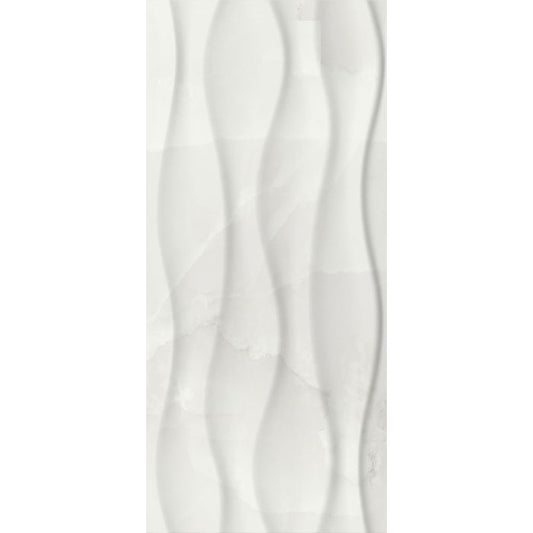 OLYMPIA TILE + STONE - Splendid Series - Glazed Wall Tile - White Decor - 10" x 22"