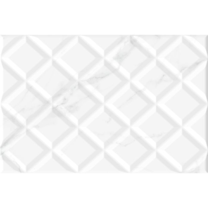 OLYMPIA TILE + STONE - Milner Series - Glazed Wall Tile - White Decor - 8" x 12"