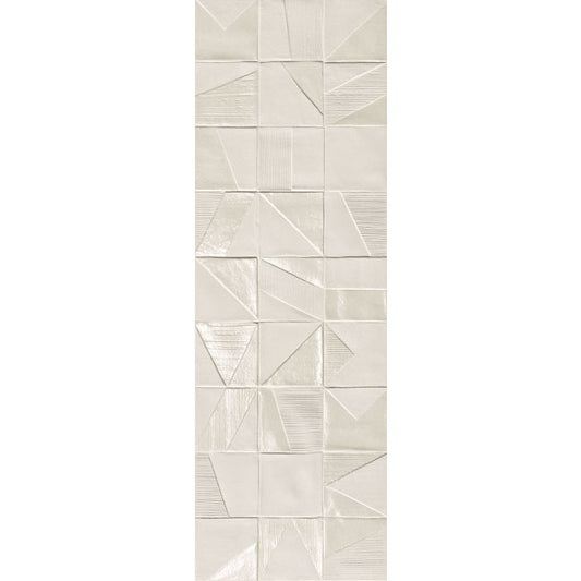 OLYMPIA TILE + STONE - Mat & More Series - Glazed Wall Tile - White Decor - 10" x 30"