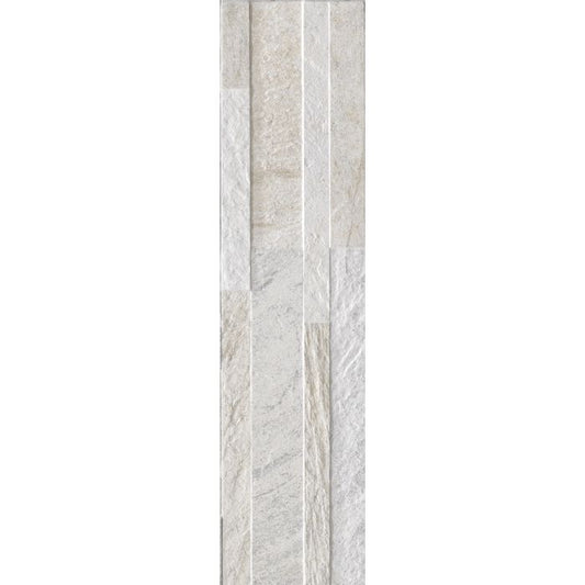 OLYMPIA TILE + STONE - Cubics Series - Porcelain Tile - White - 6" x 24"