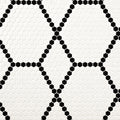 MSI - Domino Collection - White And Black Hive Pattern Matte - 1"