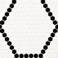 MSI - Domino Collection - White And Black Hive Pattern Matte - 1"