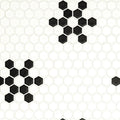 MSI - Domino Collection - White And Black Mod Petal Pattern Matte - 1"