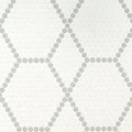 MSI - Domino Collection - White And Gray Hive Pattern Matte - 1"