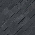 MSI - XL RockMount™ Stacked Stone Panels - Premium Black - 9" x 24"
