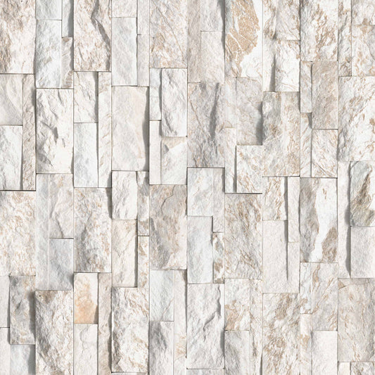 MSI - XL RockMount™ Stacked Stone Panels - Royal White - 9" x 24"